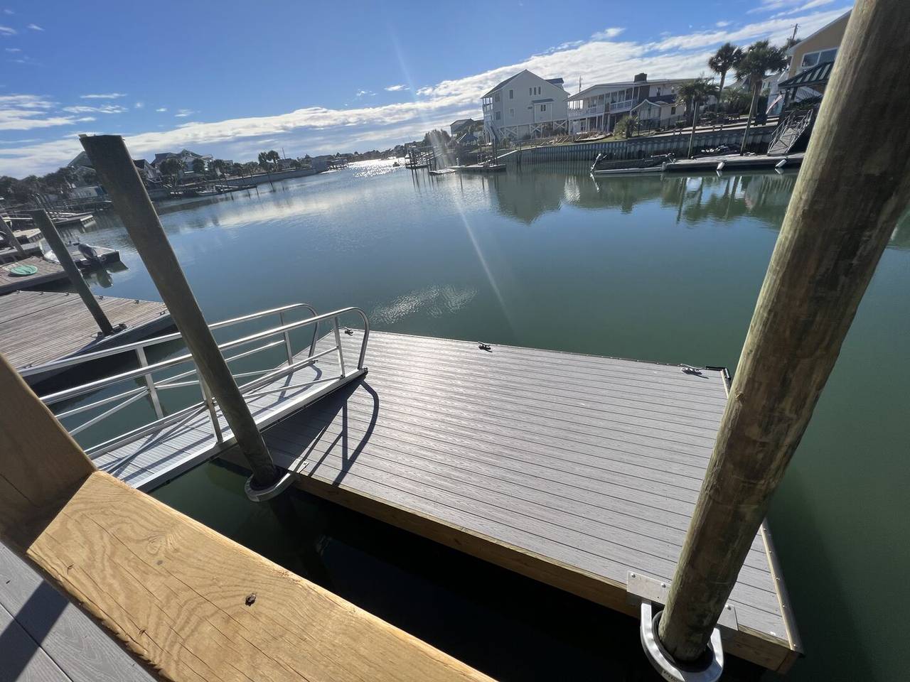 Adjacent lot boat dock with deep water access Adjacent lot boat dock with deep water access