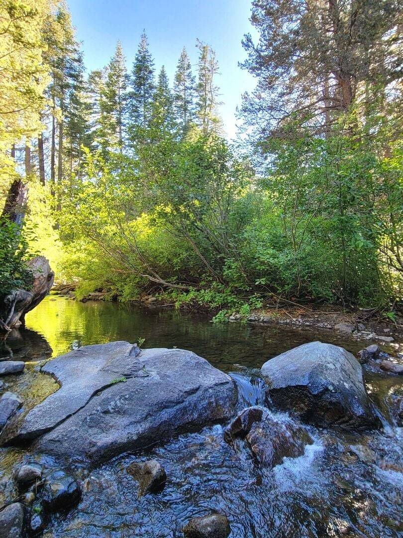 Little waterfalls and wading area Little waterfalls and wading area
