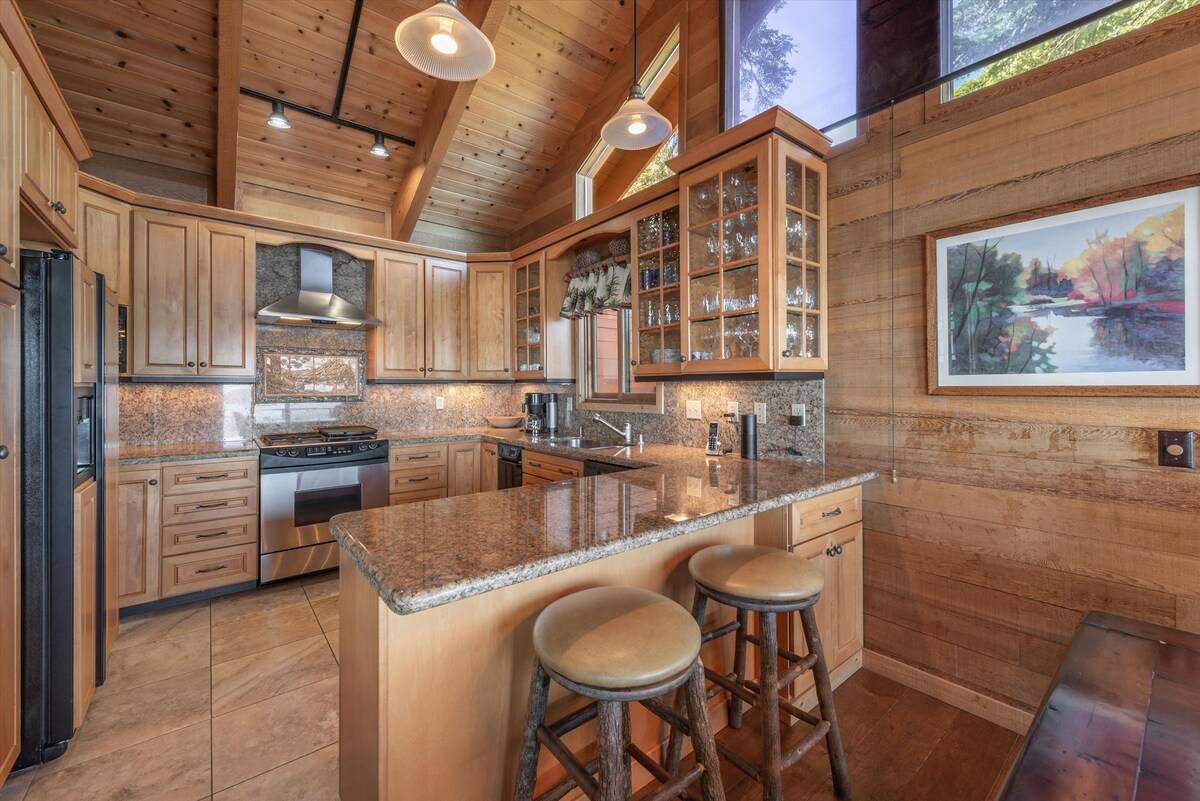 Kitchen with Bar Seating Kitchen with Bar Seating