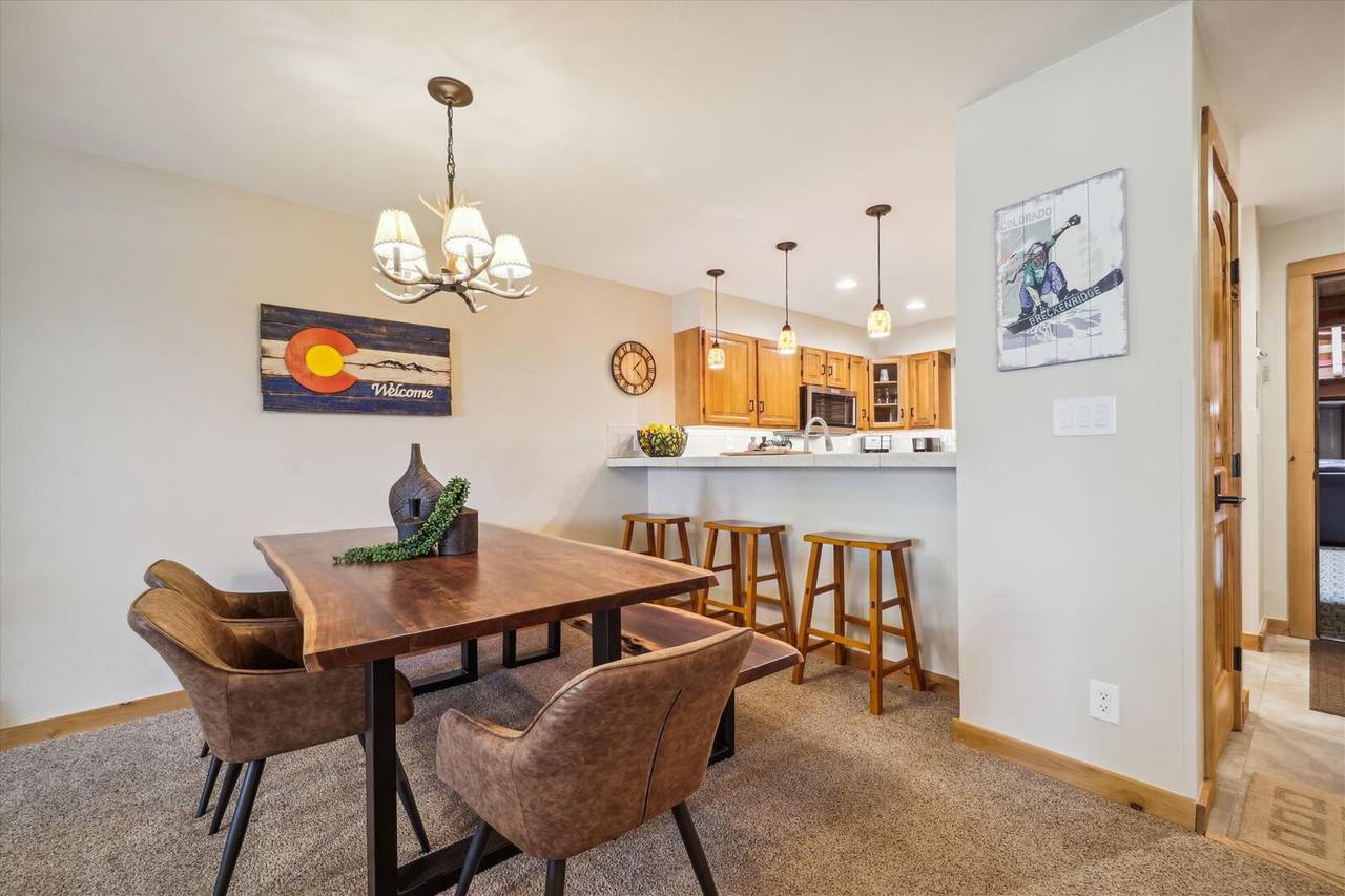 Dining Area - Atrium 108 Breckenridge Vacation Rental Dining Area - Atrium 108 Breckenridge Vacation Rental