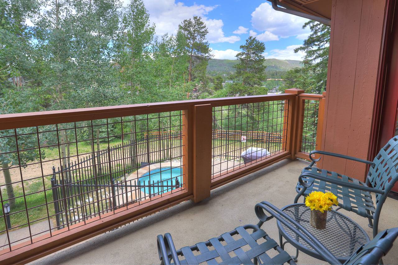 Balcony - Mountain Thunder Lodge 1209 - Breckenridge Vacation Rental Balcony - Mountain Thunder Lodge 1209 - Breckenridge Vacation Rental