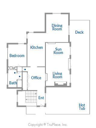 Floorplan, The Duck House, Breckenridge Vacation Rental Floorplan, The Duck House, Breckenridge Vacation Rental