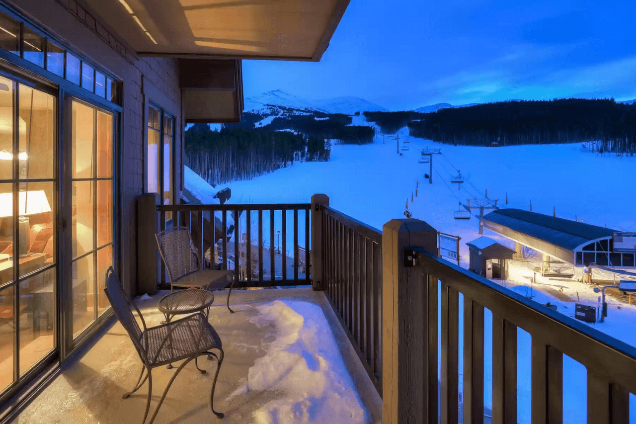 Balcony - Crystal Peak Lodge 7407 - Breckenridge Vacation Rental Balcony - Crystal Peak Lodge 7407 - Breckenridge Vacation Rental