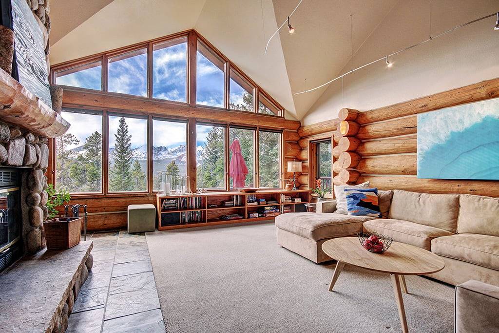 The wall of windows in the living room allow you take in all the splendid vistas - 10 Southface Breckenridge Vacation Rental The wall of windows in the living room allow you take in all the splendid vistas - 10 Southface Breckenridge Vacation Rental