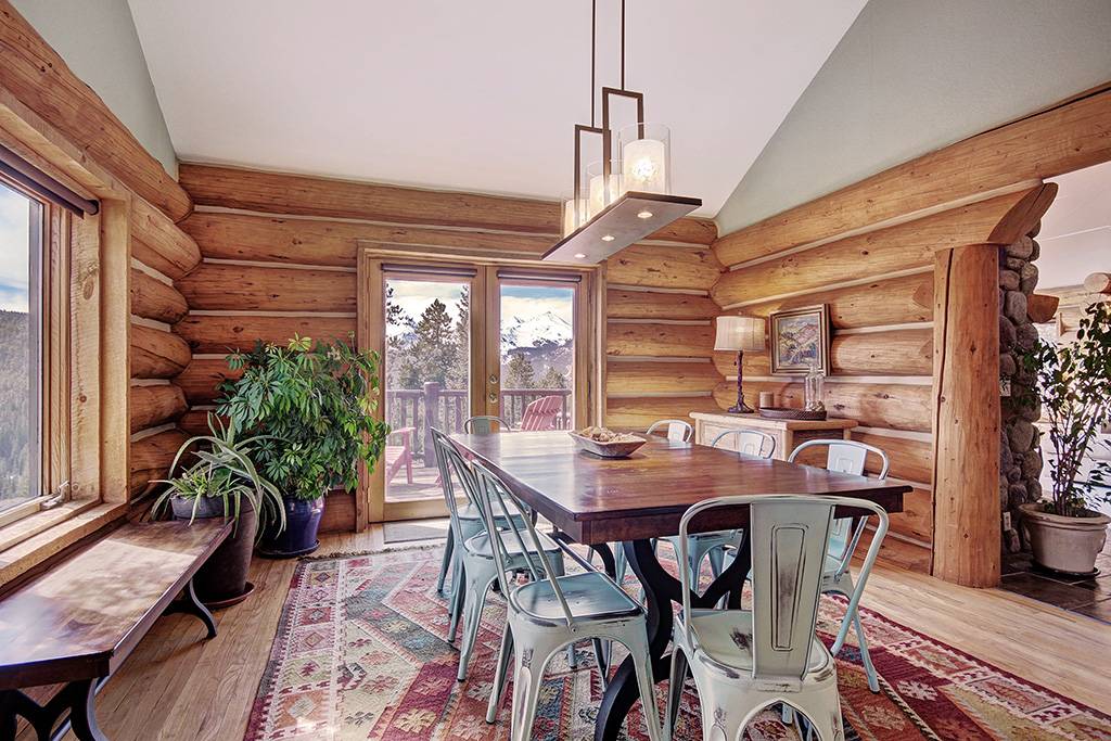 View from kitchen into dining area and deck access - 10 Southface - Breckenridge Vacation Rental View from kitchen into dining area and deck access - 10 Southface - Breckenridge Vacation Rental