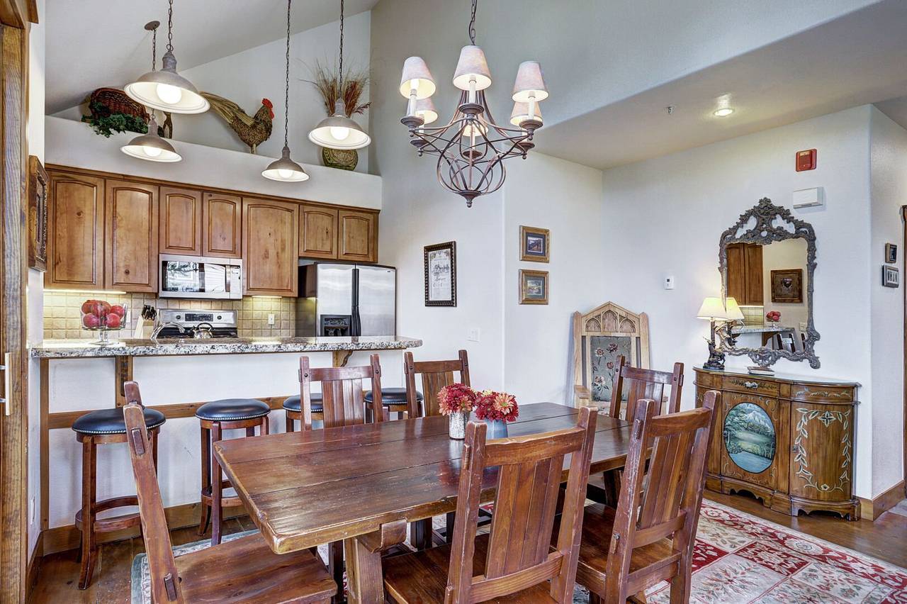 Seat 6 at this dining table with 4 extra spaces at the kitchen island - Amber Sky Breckenridge Vacation Rental Seat 6 at this dining table with 4 extra spaces at the kitchen island - Amber Sky Breckenridge Vacation Rental