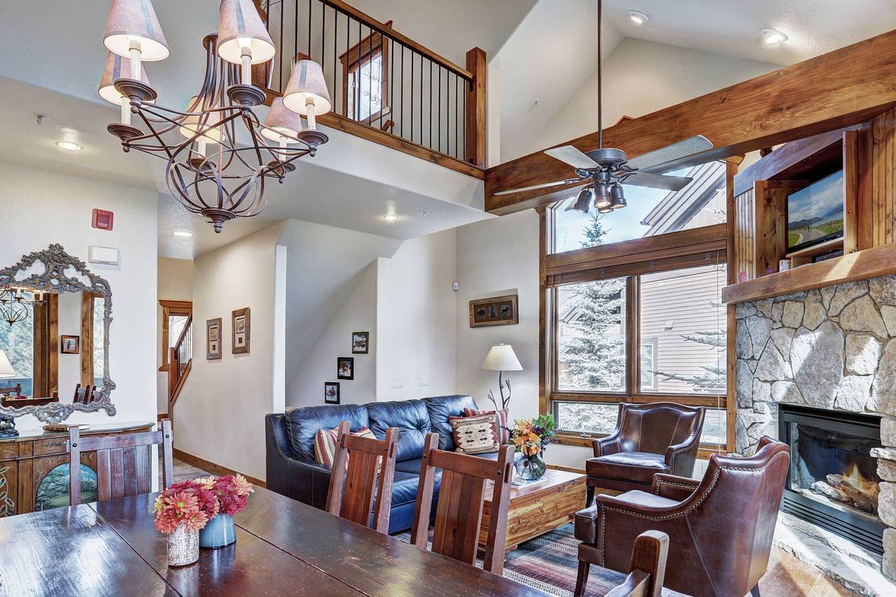 Additional view of living and dining areas - Amber Sky Breckenridge Vacation Rental Additional view of living and dining areas - Amber Sky Breckenridge Vacation Rental