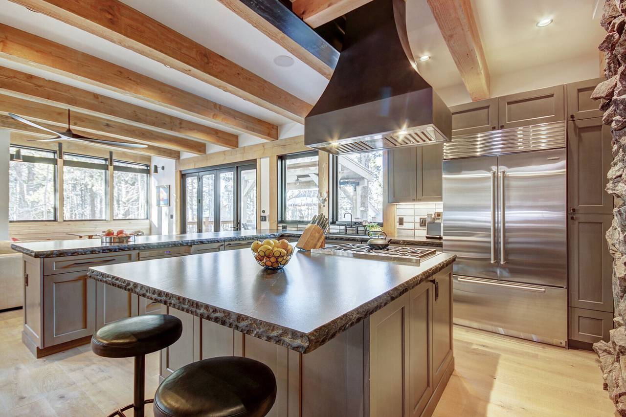 View from kitchen into spacious main level area - Arrow Darrow Breckenridge Vacation Rental View from kitchen into spacious main level area - Arrow Darrow Breckenridge Vacation Rental