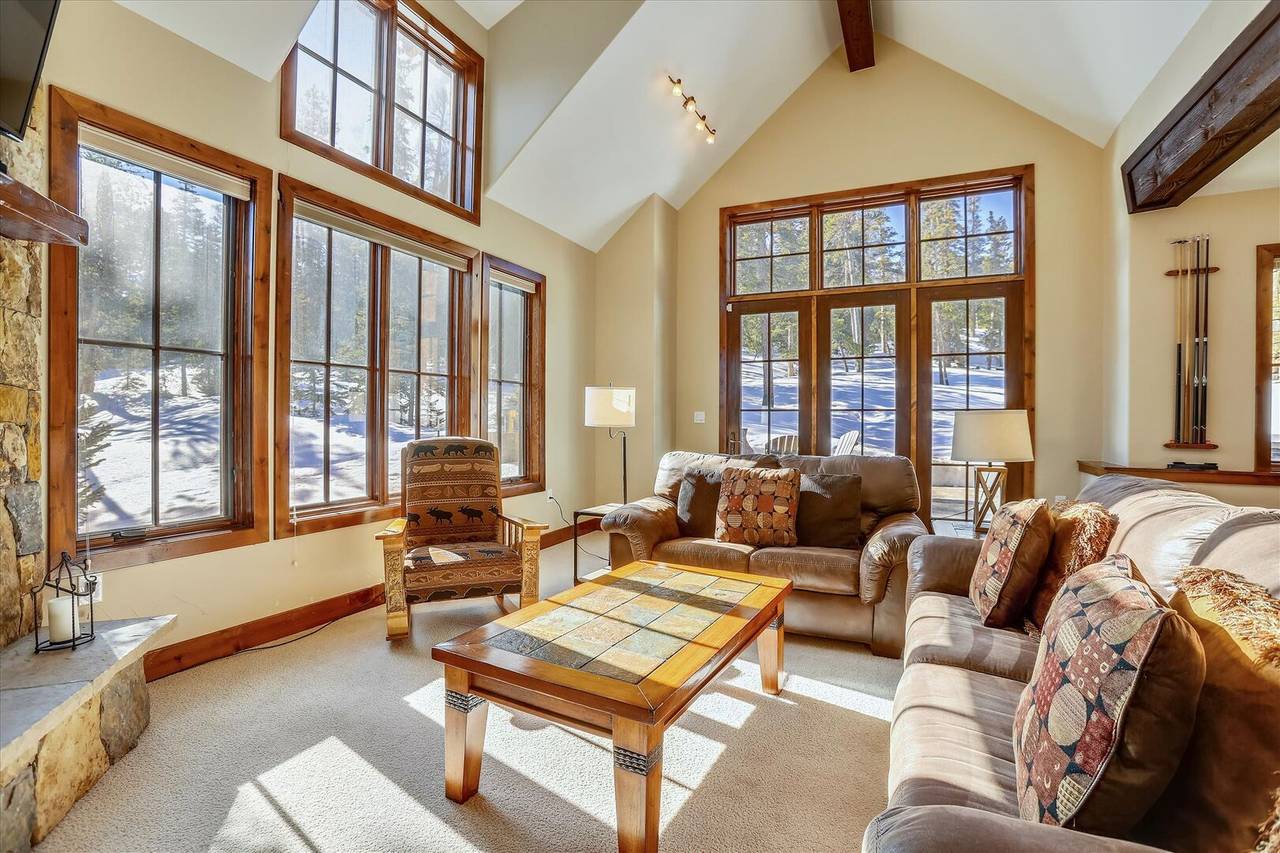 Beautiful views and natural light from the lower level living room - Baldy Mountain Overlook Breckenridge Vacation Rental Beautiful views and natural light from the lower level living room - Baldy Mountain Overlook Breckenridge Vacation Rental