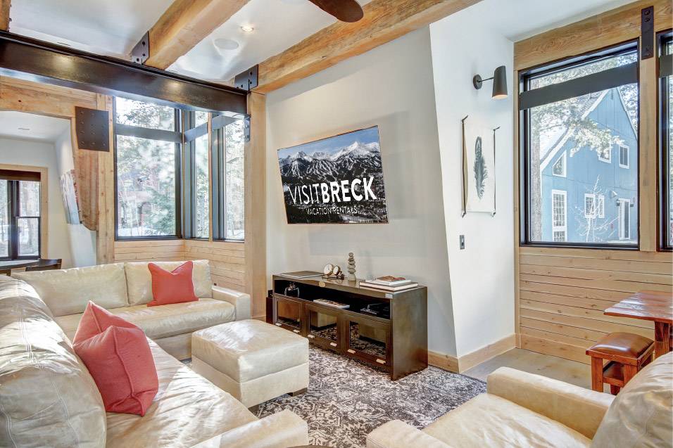 Additional view of living area and open kitchen on main level - Arrow Darrow Breckenridge Vacation Rental Additional view of living area and open kitchen on main level - Arrow Darrow Breckenridge Vacation Rental