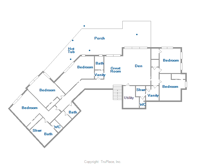 Floorplan - Barton Creek Vista Breckenridge Vacation Rental Floorplan - Barton Creek Vista Breckenridge Vacation Rental