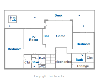 Floor Plan - Golden Fox House - Breckenridge Vacation Rental Floor Plan - Golden Fox House - Breckenridge Vacation Rental
