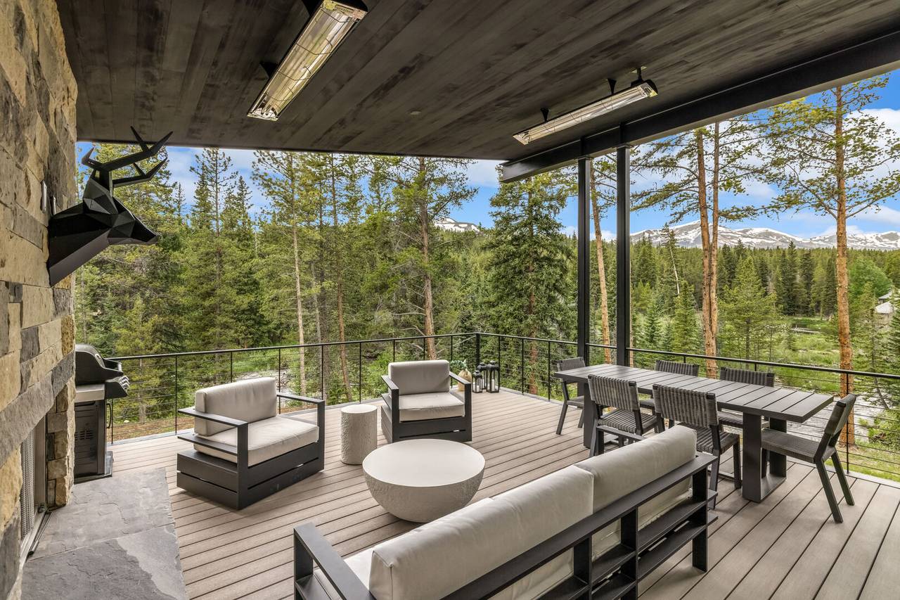 Deck - The Blue River House at Breckenridge - Breckenridge Vacation Rental Deck - The Blue River House at Breckenridge - Breckenridge Vacation Rental