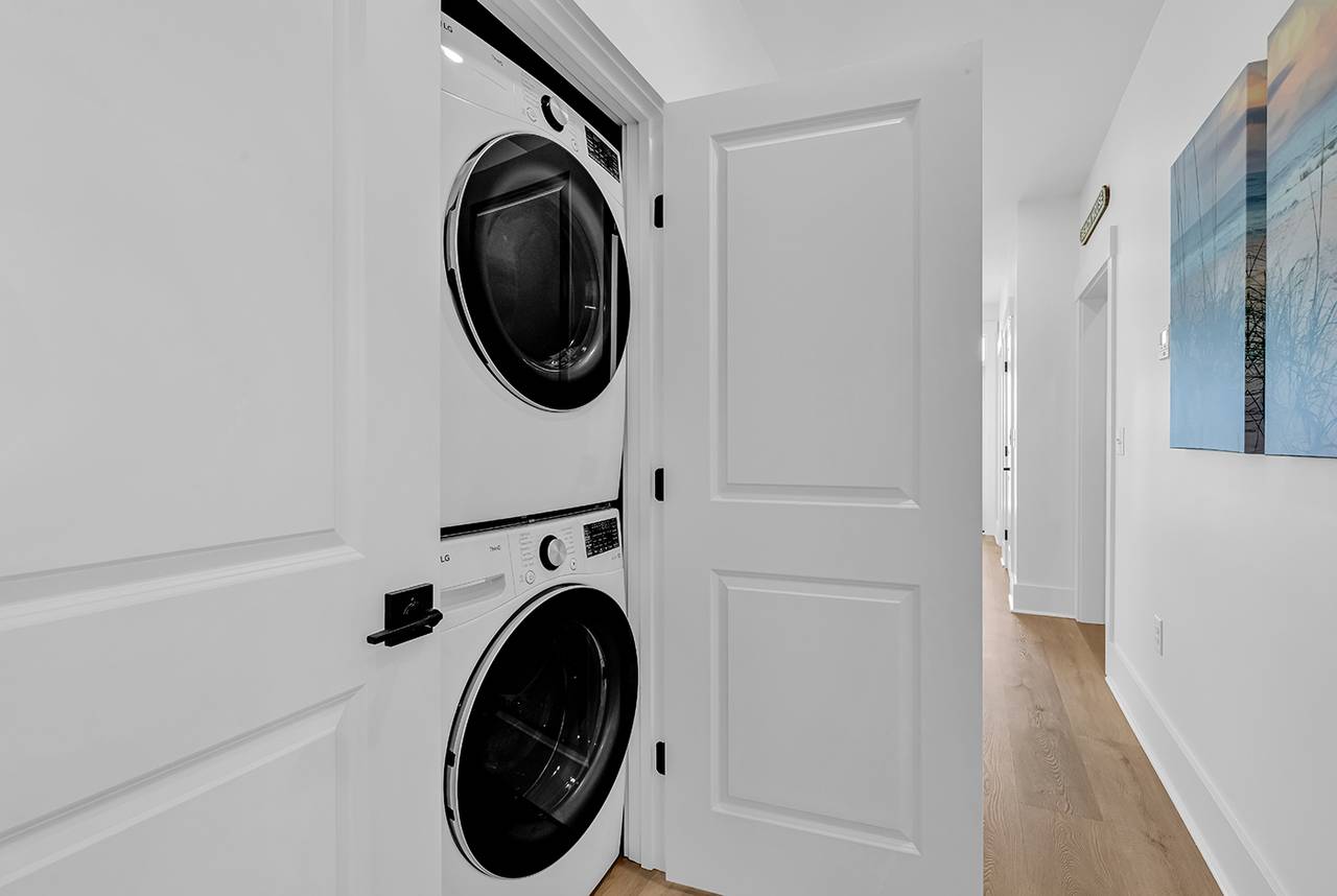 Laundry located on bottom level Laundry located on bottom level