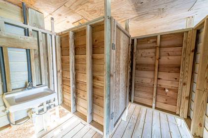 Outdoor Shower and Restroom