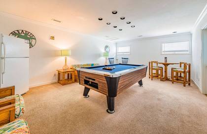 Rec Room with Pool Table