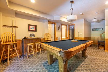 Rec Room with Pool Table
