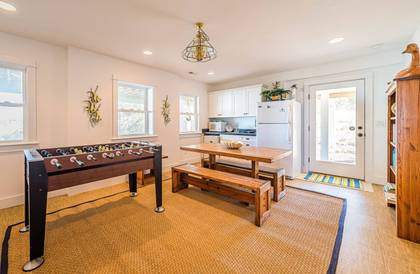 Rec Room with Full Size Fridge