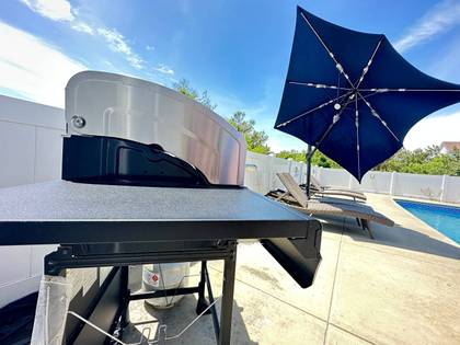 Poolside Furniture and Gas Grill