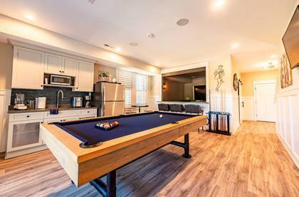 Rec Room with Pool Table