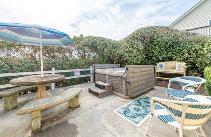 Front Patio with Hot Tub