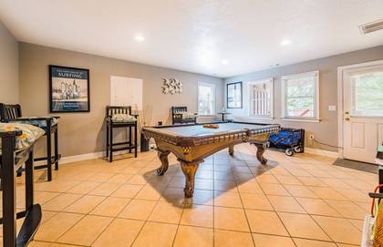 Rec Room with Pool Table