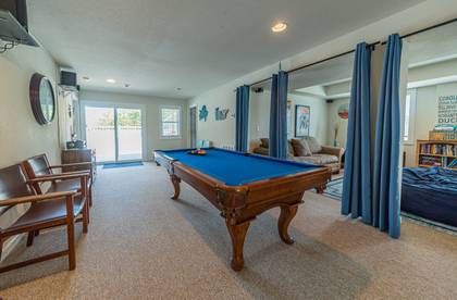 rec room with pool table