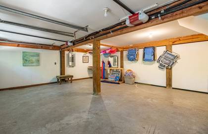 Garage with Beach Equipment