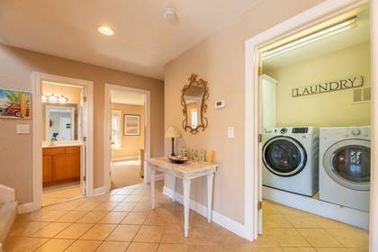 Mid Level Landing and Laundry Room