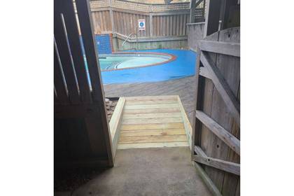 Wheelchair Ramp to Pool Area