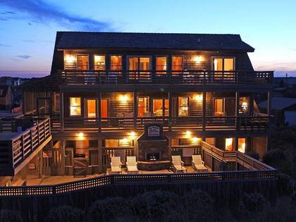 Rear Exterior at Night