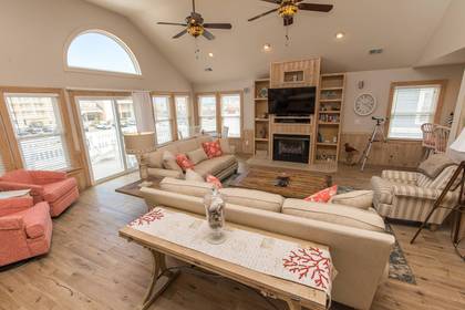 Living Room with access to deck