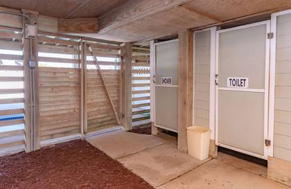 Pool Level Shower & Toilet