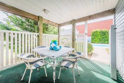 ground level patio