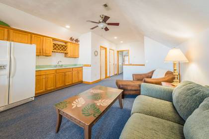 fourth level kitchenette/living area