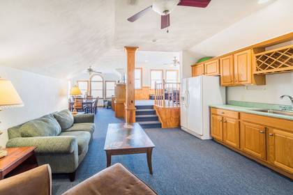 fourth level kitchenette/living area