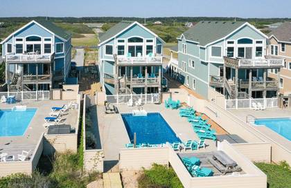 Aerial of Pool Area