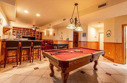 Rec Room with Pool Table