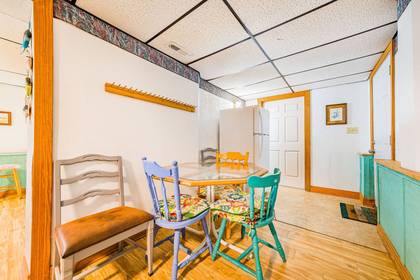 Rec Room with Full Size Fridge