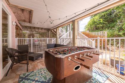 Patio with Foosball