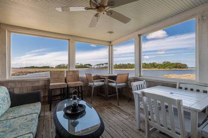 Screened Porch with Sound View