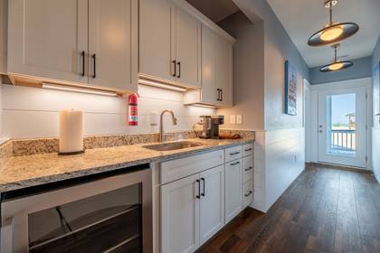 Coffee Bar and Wine Fridge