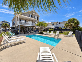 Enjoy a private pool with a large sundeck! Enjoy a private pool with a large sundeck!
