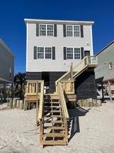 Ocean front with only steps to the water's edge. Ocean front with only steps to the water's edge.