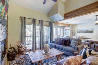 Watch skiers on the slopes from the private deck - 4 O'Clock Lodge D26 Breckenridge Vacation Rental Watch skiers on the slopes from the private deck - 4 O'Clock Lodge D26 Breckenridge Vacation Rental