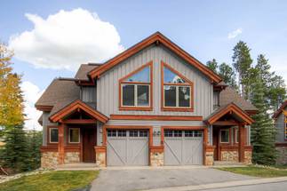 Exterior view of entryway and single car garage - Amber Sky Breckenridge Vacation Rental Exterior view of entryway and single car garage - Amber Sky Breckenridge Vacation Rental